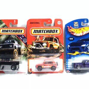 Hot Wheels, Matchbox Lot of 3 Trucks New & Sealed Field Car, 1968 Dodge 69 Chevy